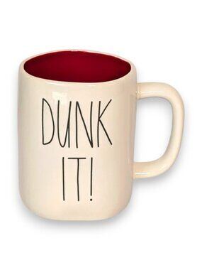 Rae Dunn Dunk It Gingerbread Man Cookie Coffee Tea Cup Mug by Magenta NWOT